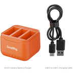 SmallRig 5921 Camera Battery Charger for DJI Action 6 / Action 5 Pro / Osmo 360