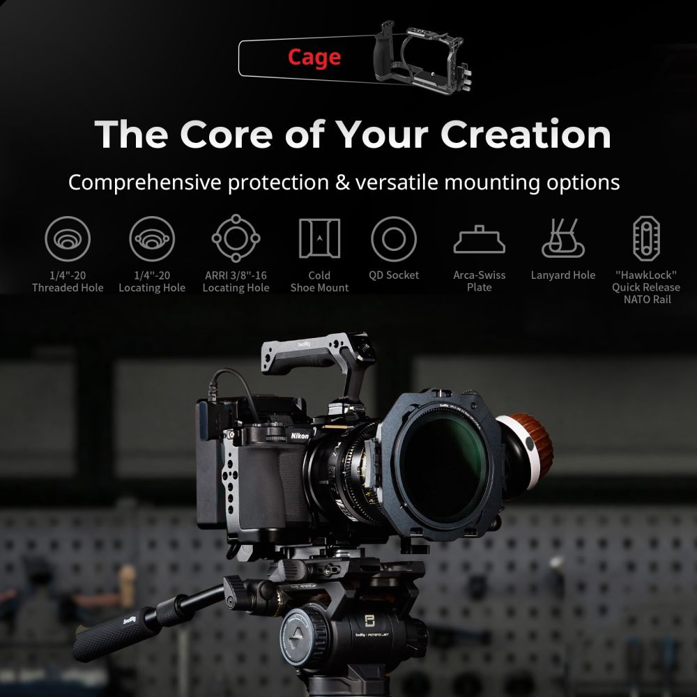 SmallRig 6113 "HawkLock" Quick Release Cage Kit for Nikon ZR