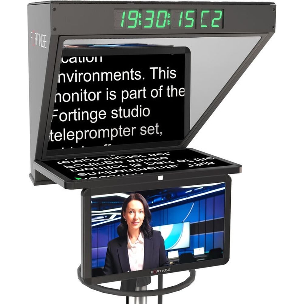 Fortinge ROBO 21-HB-SDI 21 inch high brightness studio teleprompter with sdi in/out for ptz cameras