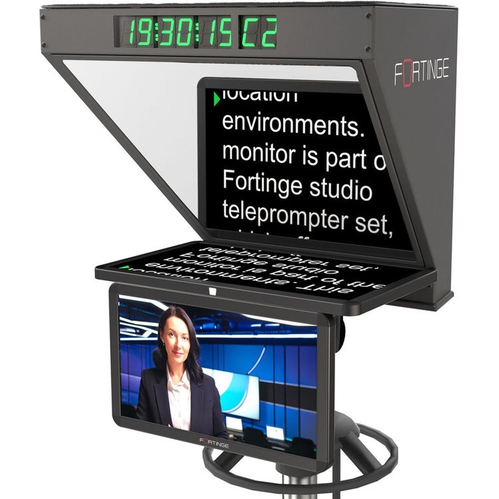 Fortinge ROBO 21-HB-SDI 21 inch high brightness studio teleprompter with sdi in/out for ptz cameras