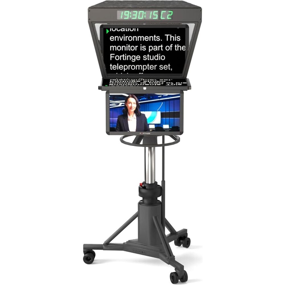 Fortinge ROBO IP 21-HB 21 inch high brightness studio teleprompter with ip input for ptz cameras
