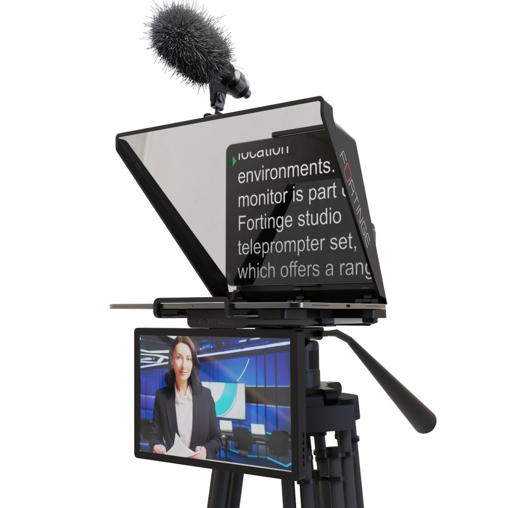 Fortinge Noa III Tablet Teleprompter Set Up to 13 Inches with BT1 Hand Controller