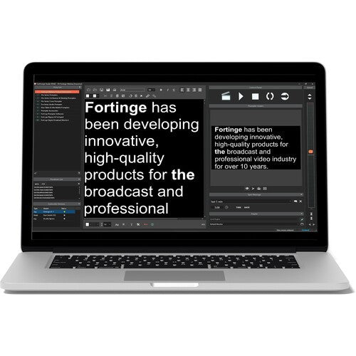 Fortinge ForPrompt Pro + MOS to Studio News Upgrade