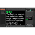 Fortinge ForPrompt Pro + MOS to Studio News Upgrade