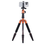 Rollei Compact Traveler No.1 Carbon Tripod Travel Tripod V2 - Orange