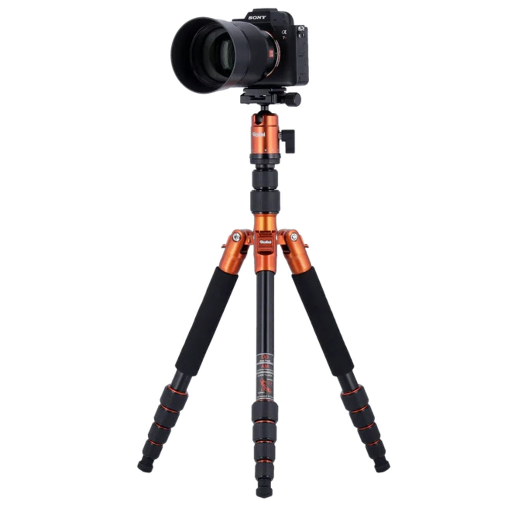 Rollei Compact Traveler No.1 Aluminum Tripod Travel Tripod V2 - Orange