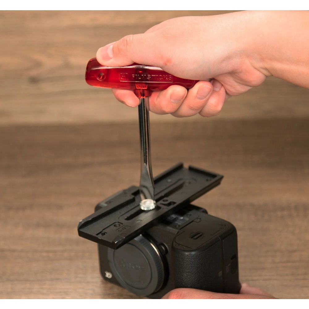 Filmsticks T-Handle Screwdriver - Standard Length in Red