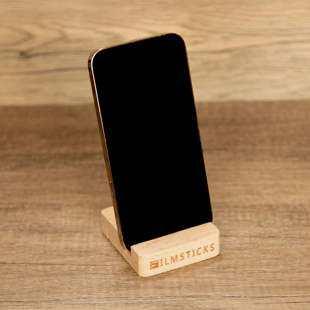 Filmsticks Wooden Stand holder for Smart Phones and Clapperboard