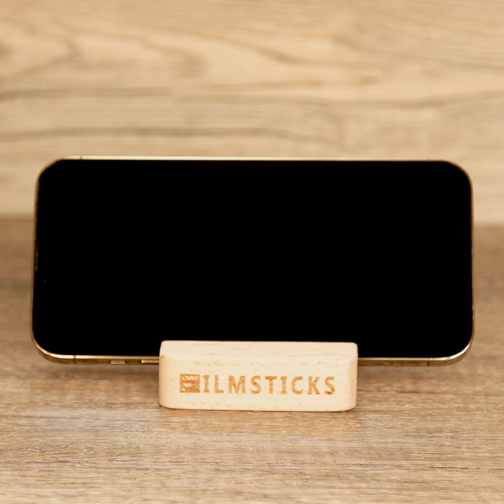 Filmsticks Wooden Stand holder for Smart Phones and Clapperboard