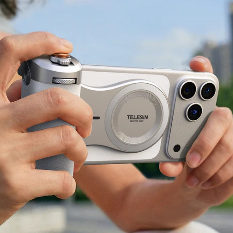 Telesin Master Grip for iPhone - White