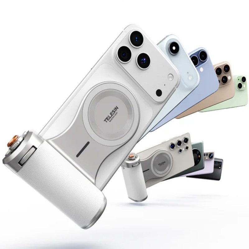 Telesin Master Grip for iPhone - White