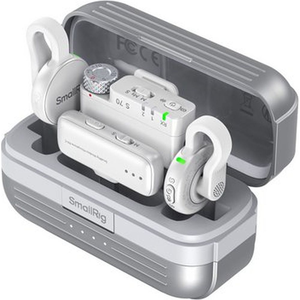 SmallRig 5716 S70 Wireless Microphone with Multi-Device Compatibility, white