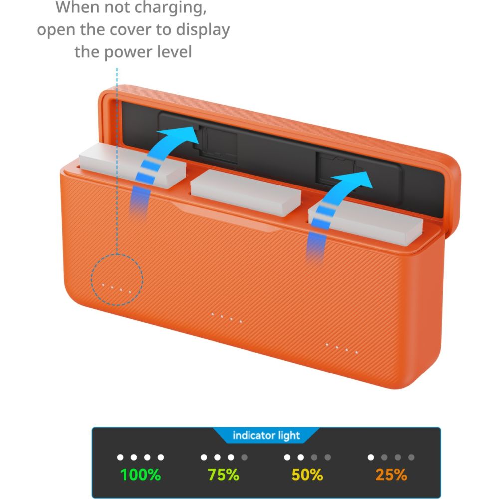 SmallRig 5922 Charging Case for Batteries for DJI Action 6