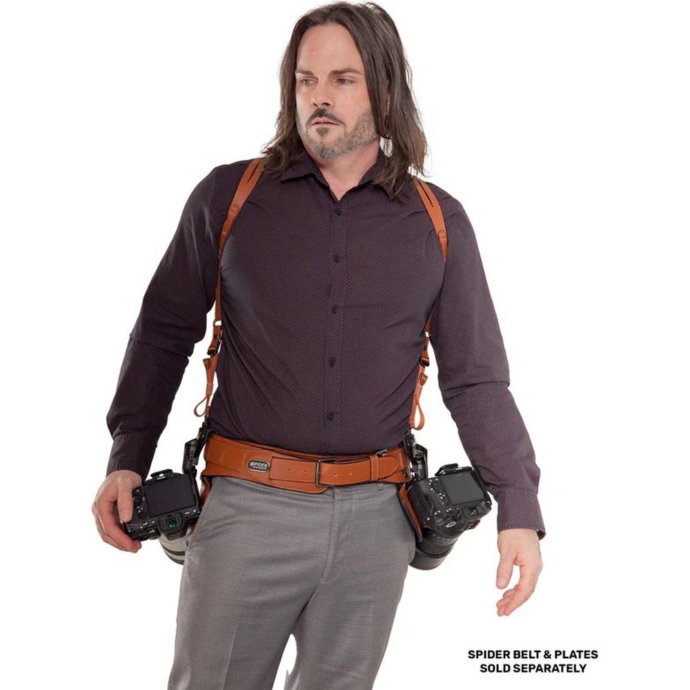 Spider SpiderPro Dual Shoulder Harness V3, Brown
