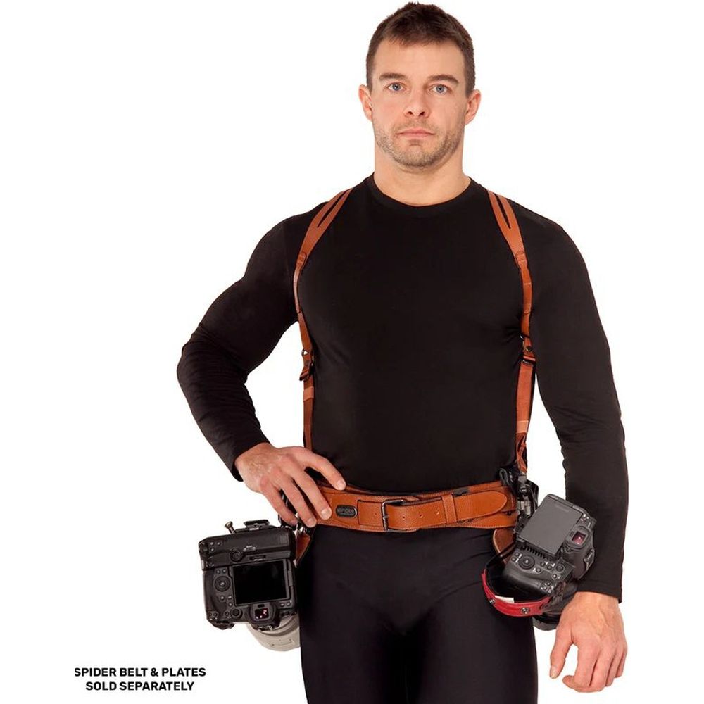 Spider SpiderPro Dual Shoulder Harness V3, Brown
