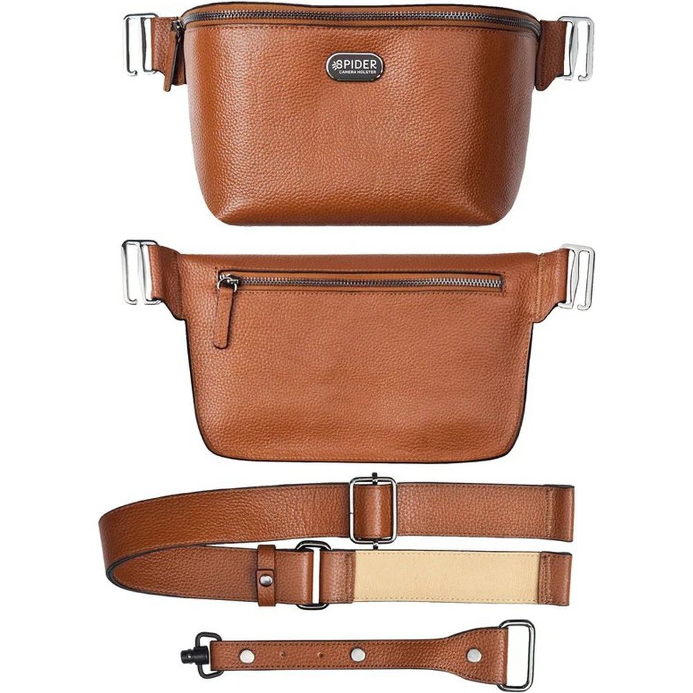 Spider SpiderPro Leather Sling Pouch, Brown