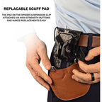 Spider Suspension Clip Pad (Leather), Brown