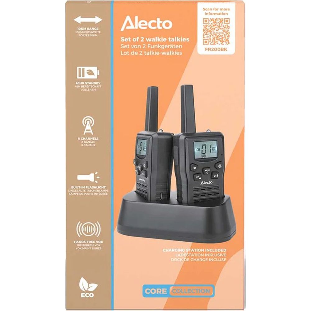 Alecto FR200BK walkie talkie set
