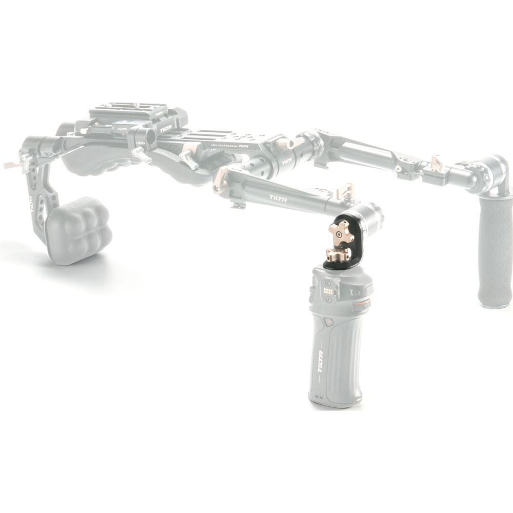 Tilta Right Angle Rosette Adapter to 1/4"-20 with Locating Pins - Black