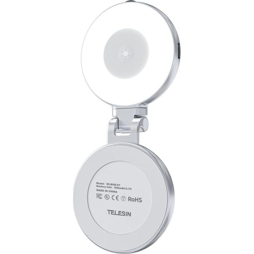 Telesin C03 Selfie Light MagSafe rotatable + mirror - silver