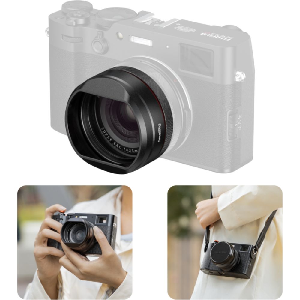 SmallRig 5850 UV filter with Lens Hood Kit for Fujifilm X100VI / X100V, black