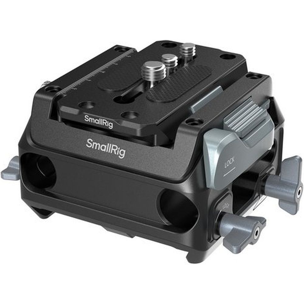 SmallRig 5366 Manfrotto-Type Mount Plate Kit with 15mm Dual Rod Clamp