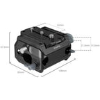 SmallRig 5366 Manfrotto-Type Mount Plate Kit with 15mm Dual Rod Clamp