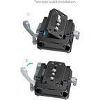 SmallRig 5366 Manfrotto-Type Mount Plate Kit with 15mm Dual Rod Clamp