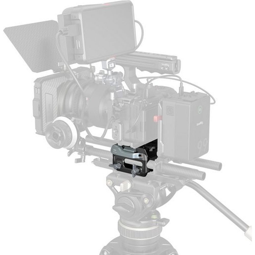 SmallRig 5366 Manfrotto-Type Mount Plate Kit with 15mm Dual Rod Clamp