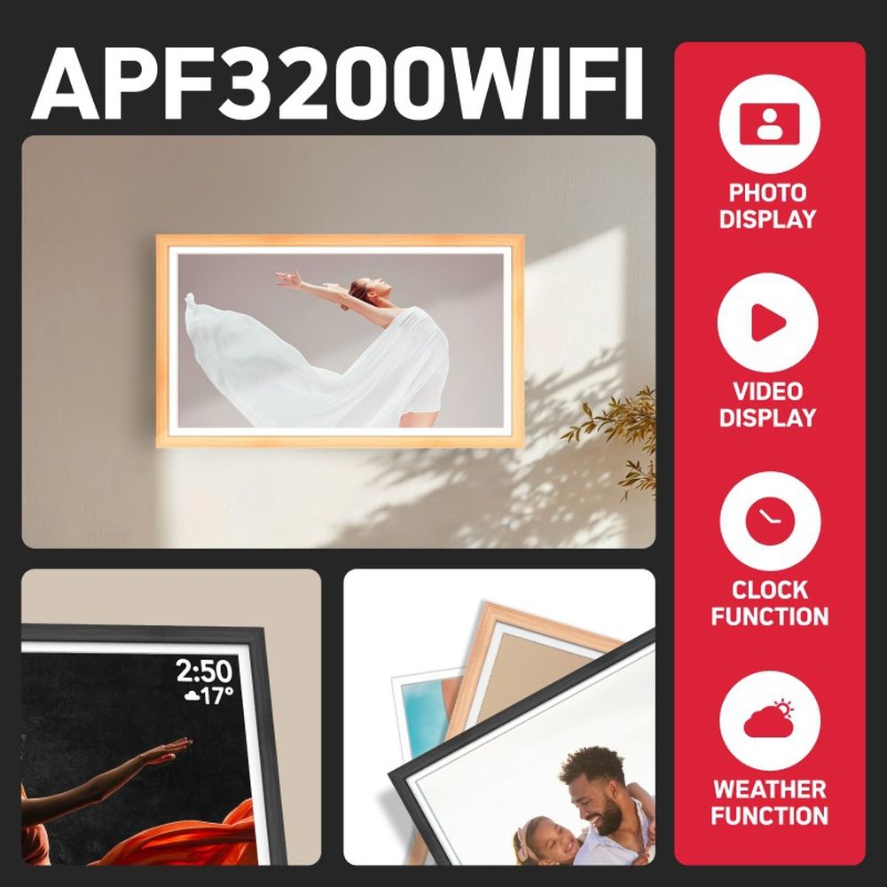 AgfaPhoto Frameo 3 in 1 Photoframe 32" Wifi