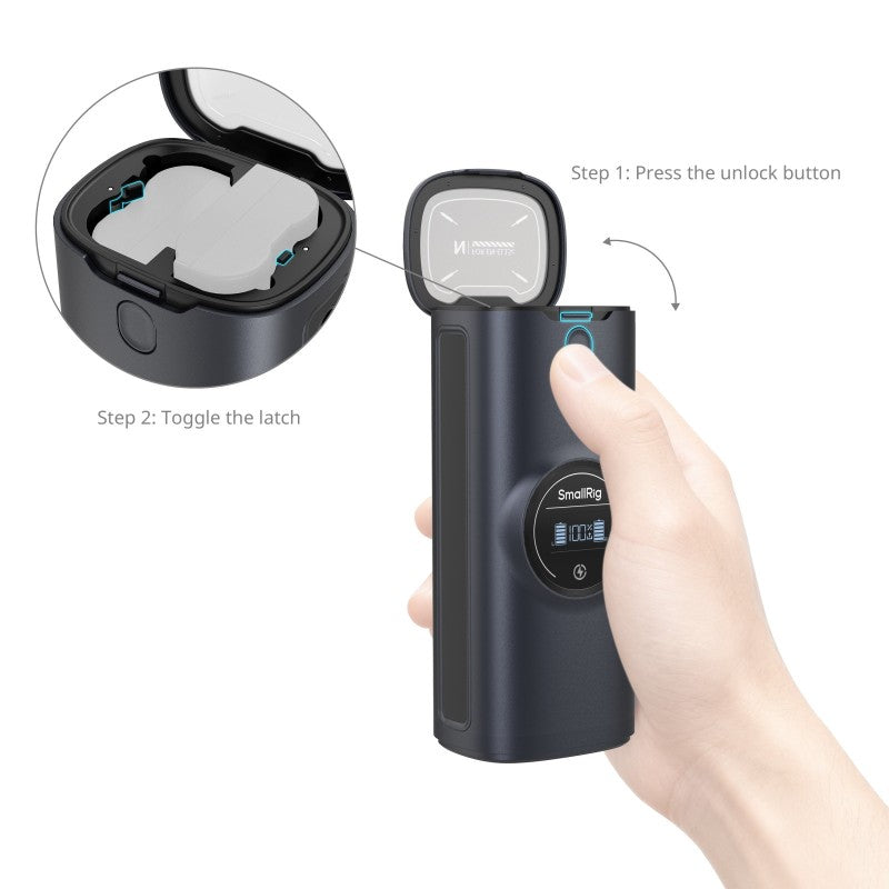 SmallRig 5108 Power Bank Charger Case Kit for Canon LP-E6P / LP-E6NH Camera Batteries