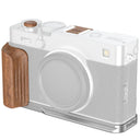 SmallRig 5984 L-Shaped Mount Plate with Wooden Handle for FUJIFILM X-E5, Rosewood / Silver