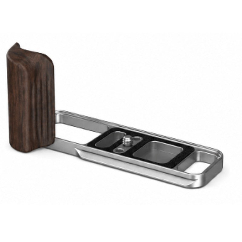 SmallRig L-Shaped Mount Plate with Wooden Handle for Fujifilm X-E5 Ebony Silver 6236