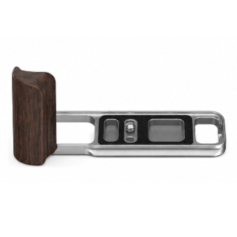 SmallRig L-Shaped Mount Plate with Wooden Handle for Fujifilm X-E5 Ebony Silver 6236