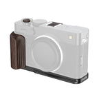 SmallRig L-Shaped Mount Plate with Wooden Handle for Fujifilm X-E5 Ebony Black 6236