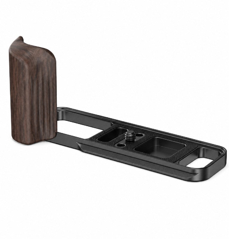 SmallRig L-Shaped Mount Plate with Wooden Handle for Fujifilm X-E5 Ebony Black 6236