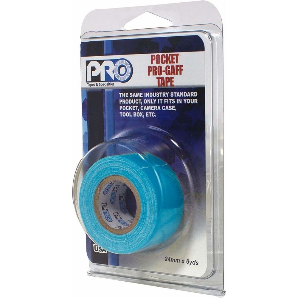 Pro Tapes Pro Gaff Pro Pocket 24mm x 5.4m Fluorescent Blue