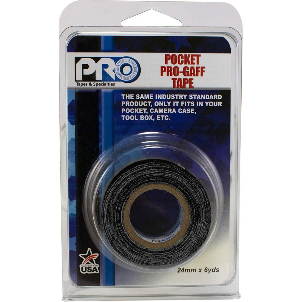 Pro Tapes Pro Gaff Pro Pocket 24mm x 5.4m Black