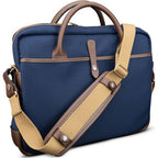 Billingham Thomas Briefcase Navy Fibrenyte/Chocolate