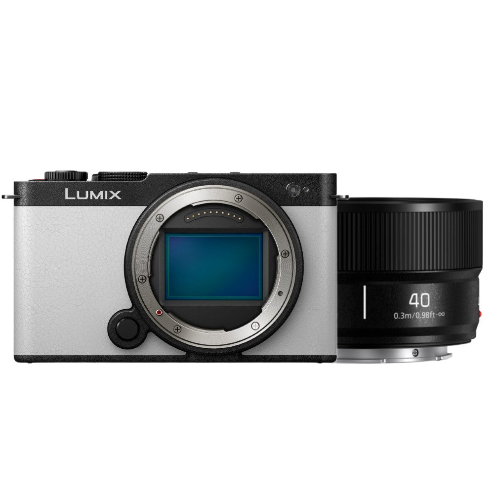 Panasonic LUMIX S9 Body Smokey White + LUMIX L-mount S 40mm f/2 – Black