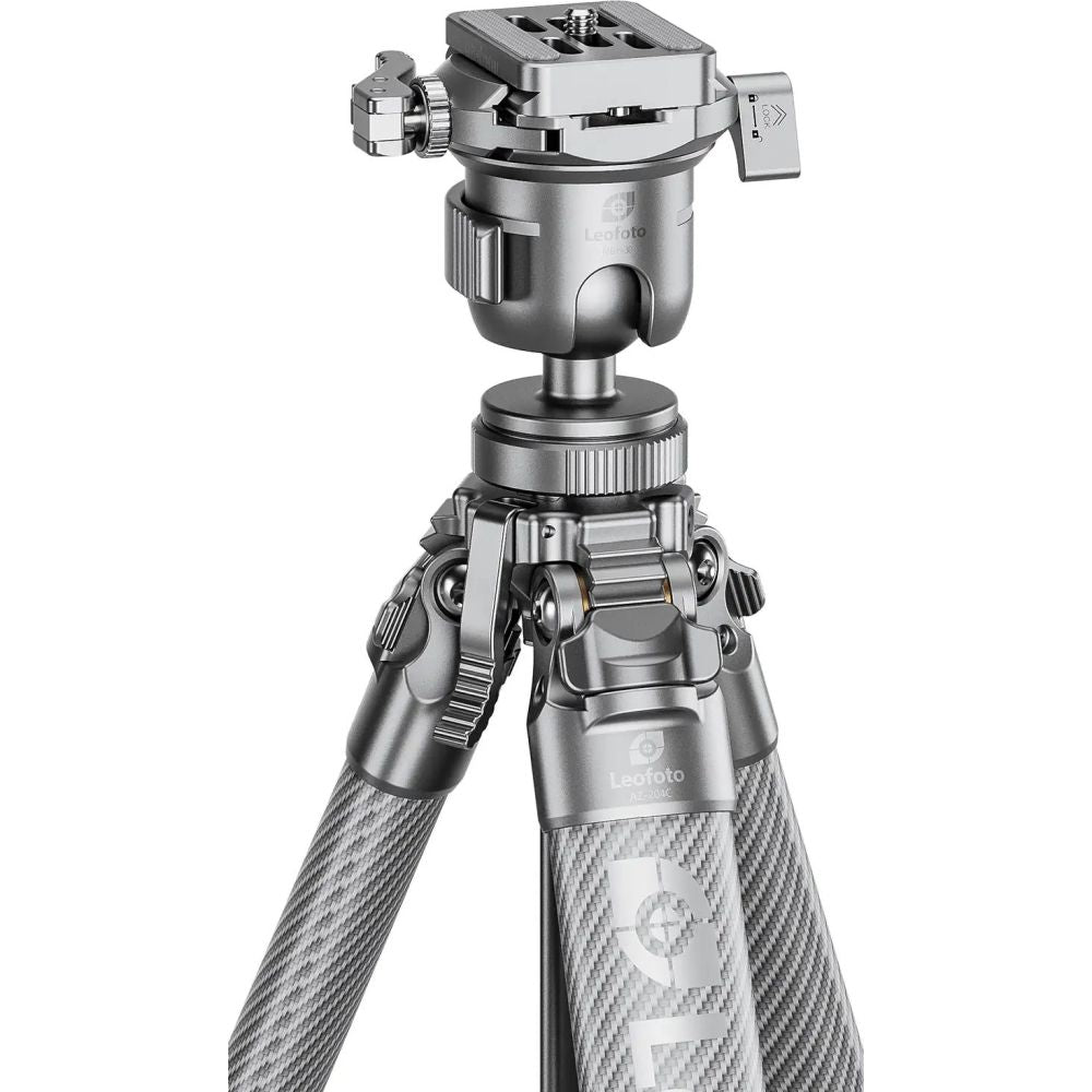 Leofoto AZ-204C+MBH-30 Azure series Ultra Compact tripod, full silver