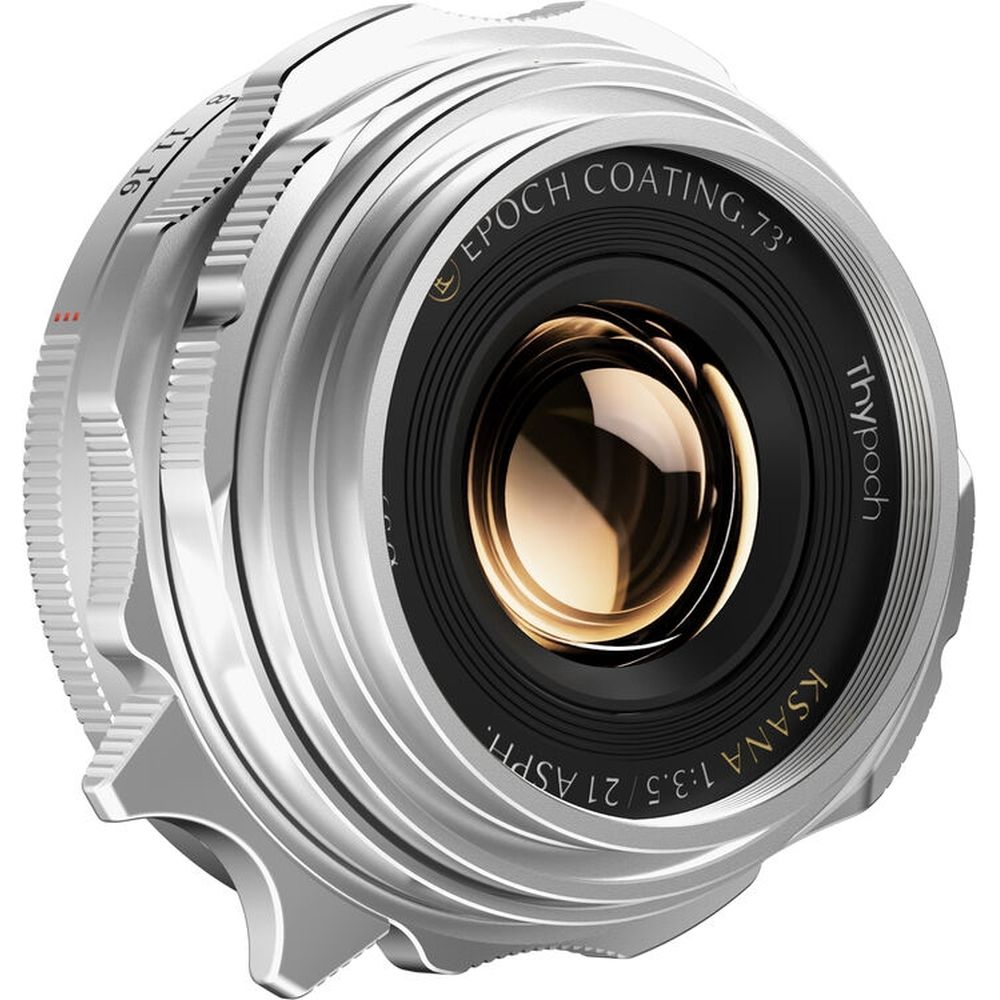 Thypoch Ksana 21mm f/3.5 with lens hood Leica M, silver