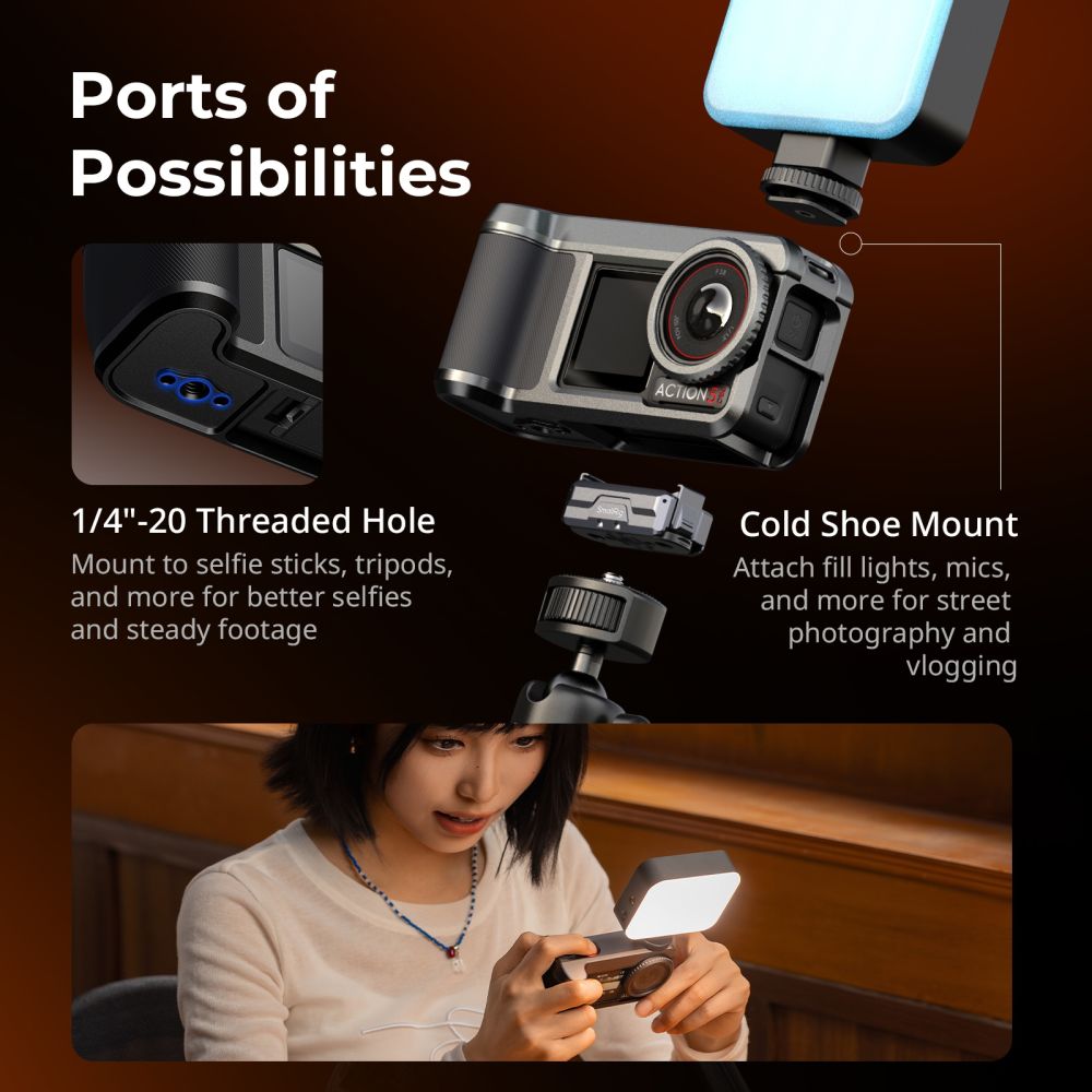 SmallRig 6371 Dedicated Street Photography Cage for DJI Osmo Action 5 Pro / 4 / 3