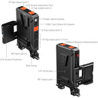 SmallRig 5881 Intelligent Power Management V-Mount Battery Adapter Plate (With 15mm Dual Rod Clamp)