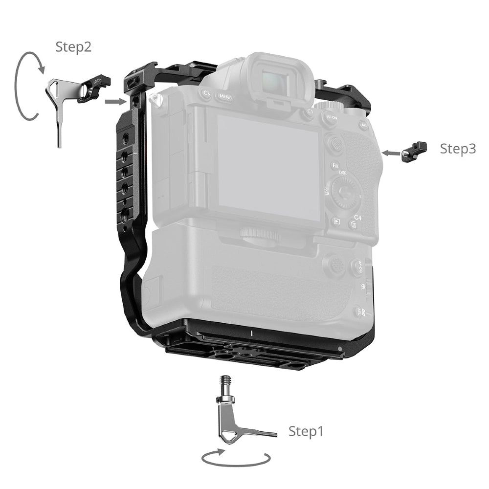 SmallRig 6114 Cage for Sony Alpha 7R V / 7 IV / 7S III / 1 / 7R IV / 7 V with Vertical Grip VG-C4EM