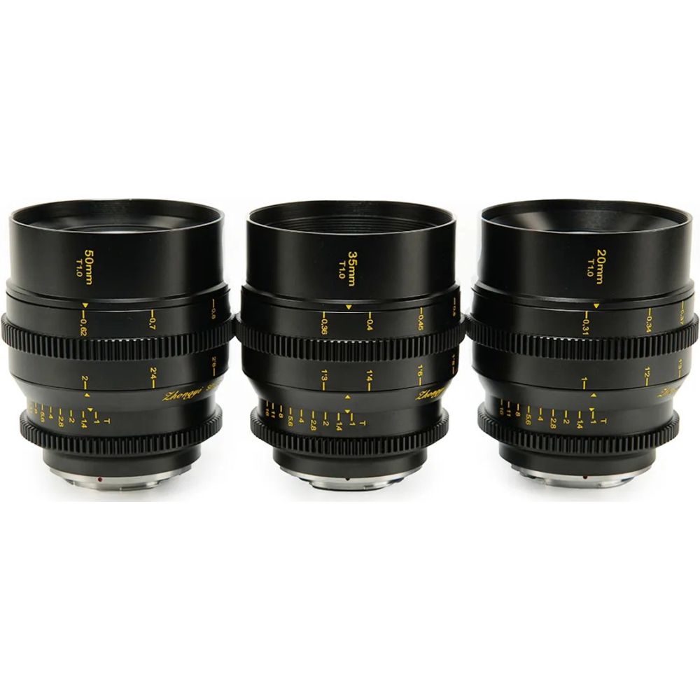 Zhongyi Mitakon 20mm T1 + 35mm T1 + 50mm T1 (S35 Cine Bundle Set) Fuji X