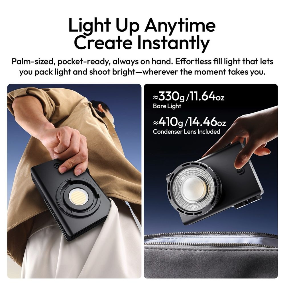 Ulanzi C01 COB Light 100W Bi Color (Mini Bowens Mount Diffuser)