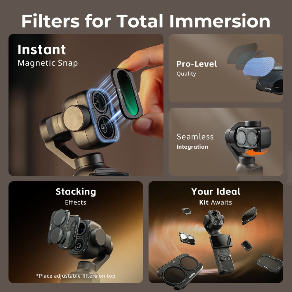 SmallRig 6658 Split Filter Kit for DJI Osmo Pocket 4P
