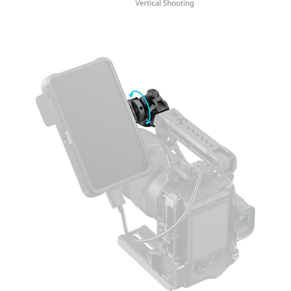 SmallRig 6314 Monitor Support for Horizontal & Vertical Shooting with ARRI 3/8"-16 Locating Screw