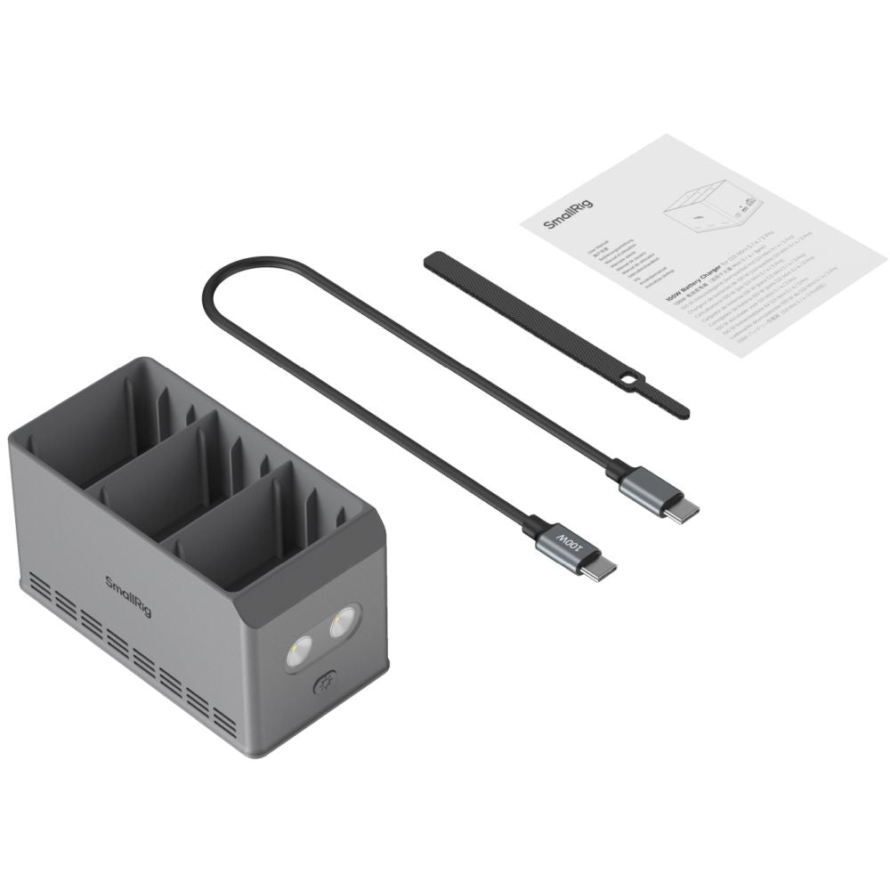 SmallRig 6502 100W Battery Charger for DJI Mini 5 / 4 / 3 Pro